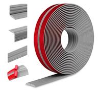 Molduras de pared autoadhesivas molduras decorativas protector esquinas pared rodapie PVC protección de esquinas y bordes (20mm×6m, Gris)