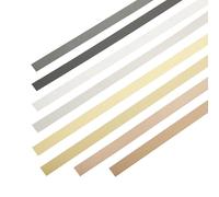 Molduras de Pared Autoadhesivas, Tira Flexible y Decorativa, Acero Inoxidable Metalizado Cepillado, autoadhesiva Dorada (8 mm x 20 m)