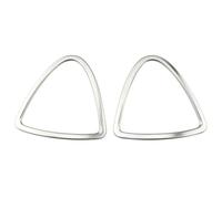 Molduras de Salida de Aire de Coche de Acero Inoxidable 2 Piezas por Set para Nissan Kicks 2017-2021 Accesorios para la Salida de Aire Acondicionado Pegatinas para la Tapa