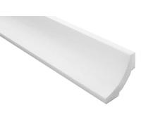 Molduras de techo Marbet de espuma de poliestireno XPS - Molduras de estuco de alta calidad, ligeras y robustas, de diseño moderno - Moldura de pared (paquete económico de 20 metros E-12-50x50mm)