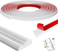 Molduras decorativas autoadhesivas, 6 m x 27 mm, color blanco, tiras autoadhesivas para decoración de pared, con cinta métrica, despegar y pegar para marcos de espejos, puertas de armarios, decoración