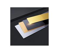 Molduras decorativas autoadhesivas, Moldura de pared metal for despegar y pegar con acabado espejo 19,7 pies, multicolor, ancho 0,23 a 3,93 pulgadas(Glossy Black,Width 1cm/0.4inch)