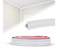 Molduras decorativas flexibles autoadhesivas de techo de 42 x 30 mm, molduras de estuco para pared o techo, para encimeras de cocina, ideal para salón, cocina, baño, bricolaje (blanco-3 m)