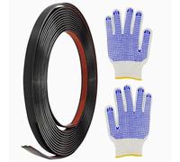 Molduras Decorativas Para Pared 5M Moldura Cromada Adhesiva Acero Inoxidable con película protectora Diseño Despegar y Pegar para Decoración de Muebles, Decoración de Coche (10mm)
