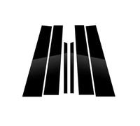 Molduras Exteriores Compatible con BMW para Serie 1 E81 E82 E87 E88 Hatchback 2004-2013 Molduras para Los Pilares BC Las Ventanillas De Las Puertas, Accesorios Exteriores En Negro Brillante