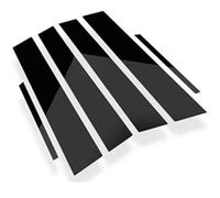 Molduras Exteriores Compatible con BMW para Serie 1 E87 2004 2005 2006 2007-2011 Pegatinas Exteriores para Puerta, Ventana, Pilar Central, Molduras Decorativas, Accesorios para Automóviles(Black)