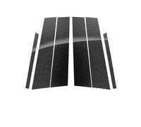 Molduras Exteriores Compatible con BMW para Serie 1 E87 2004 2005 2006 2007-2011 Pegatinas Exteriores para Puerta, Ventana, Pilar Central, Molduras Decorativas, Accesorios para Automóviles(Carbon)