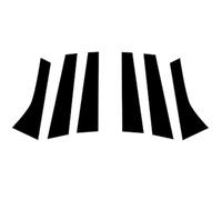 Molduras Exteriores Compatible con Ford para Focus 3 MK3 C346 2010 2011-2018, 6 Piezas De Molduras para Ventanas Coche, Postes De Pilares De Columna BC, Pegatinas para Puertas, Accesorios.