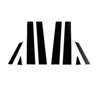 Molduras Exteriores Compatible con Hyundai para Accent Sedán De 4 Puertas 2011-2018, Postes De Pilar De Coche, Calcomanía Adhesiva para Ventana Lateral De Puerta, Color Negro Brillante.