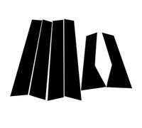 Molduras Exteriores Compatible con Kadjar 2015 2016 2017 2018 Postes De Pilares En Negro Brillante, Decoración De Puertas, Pegatinas para Ventanas, Cubiertas Molduras, Kits De Accesorios.