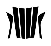 Molduras Exteriores Compatible con Land para Rover para Discovery Sport 2015-2019 6 Piezas Molduras Postes Pilares Color Negro Brillante Pulido Adhesivo Exterior para Columna BC.