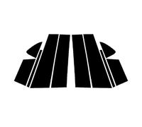 Molduras Exteriores Compatible con Mazda para 6 para Atenza 2014, 2015, 2016, 2017, 2018. 10 Molduras para Postes De Pilar De Ventana, Moldura Central, Pegatina Negra para Columna BC.