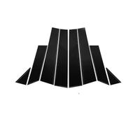 Molduras Exteriores Compatible con Nissan para Murano Z51 MK2 2.º 2009 2010 2011-2014 8 Piezas De Cubiertas De Molduras De Ventanas, Pegatinas para Pilar Central BC, Accesorios para Coche