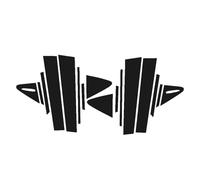 Molduras Exteriores Compatible con Toyota para Corolla Hatchback 2019 2020 2021 2022 2023 Adhesivo para Moldura De Cubierta De Poste De Pilar B C para Columna De Puerta De Ventana