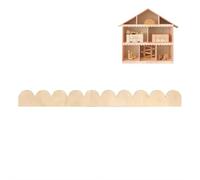 Molduras festoneadas de madera, 6 piezas de 15.75 pulgadas, tiras de madera sin terminar para decoración del hogar, decoración de bordes de estantes, miniaturas de casa de muñecas, suministros de