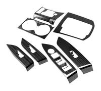 Molduras Interiores 1 Juego Cubierta Para Panel Consola Cambios Coche Embellecedor Para Portavasos Interruptor Ventana Y Puerta Para Mazda CX-5 CX5 2017-2020 LHD