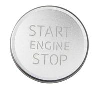 Molduras Interiores 1 Unidad Cubierta Anilla Encendido Coche Embellecedor Botón Interruptor Motor Arranque Interior Para A3 A4 A5 A6 A7 A8 Q3 Q5 Q7(Plata)