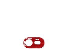 Molduras Interiores Automóviles Panel De Marco Del Interruptor De Faros Delanteros Para Seat Para Ibiza 6l 2003 2004 2005 2006 2007 2008 LHD(Red Carbon)