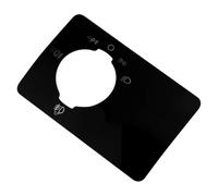 Molduras Interiores Automóviles Para F&ord Para Focus 2 Mk2 Para Focus2 2005-2011 LHD Interruptor Luz Delantera Panel Botones Cubierta Decorativa Pegatina Acero Inoxidable(Black)