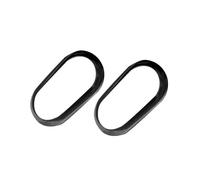 Molduras interiores automóviles Para Nuevo Para Smart Para 453 Para Fortwo Para Forfour Manija De Puerta Coche Tazón Etiqueta Decorativa Retrofit Cubierta(Black-B)