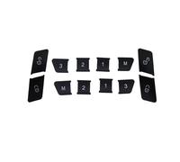 Molduras interiores automóviles Para Para GLA Clase Para CLA Para GLK Para GLE Etiqueta Adhesiva Para El Embellecedor Del Botón De La Cerradura Puerta(Black Style 3)