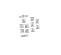 Molduras interiores automóviles Para Para GLA Clase Para CLA Para GLK Para GLE Etiqueta Adhesiva Para El Embellecedor Del Botón De La Cerradura Puerta(Silver Style 2)