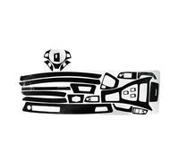 Molduras Interiores Calcomanía Interior De Coche Fibra Carbono 5D Para E90 Para E91 2005 2006 2007 2008 2009 2010 2011 2012