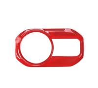 molduras interiores coche Compatible Con Jeep Para Wrangler 2018 2019 2020 2021 2022 Para Gladiator JT 2020 2021 2022 Moldura Interruptor De Luz Cubierta Botón Interior(Red)