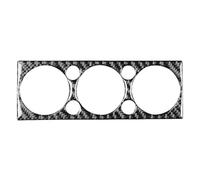 molduras interiores coche Compatible Con Mini Para Cooper Para R50 R53 2002 2003 2004 Panel Control Aire Acondicionado Coche Moldura Pegatina Accesorios Interiores Auto