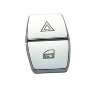 molduras interiores coche Compatible Con Para F10 2Pzs Coche Botón De Advertencia Cubierta ABS Perillas De Cambio Moldura Decorativa Decoración Interior