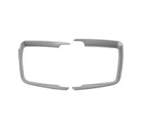 Molduras interiores coche Para 1 2 3 4 Series F30 F31 F32 F34 F20 F36 Para X5 F15 Interruptor Faro Coche Embellecedor Marco Botón Pegatina Interior Accesorios Coche(Plata)