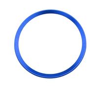 molduras interiores coche Para A1 A3 S3 A4 A5 S5 A7 Cubierta Círculo Central Volante Pegatina Moldura Aleación Aluminio Decoración Interior Auto(Blue)