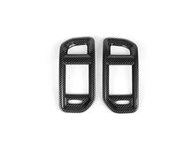 Molduras interiores coche Para Dodge Para RAM 1500 2500 3500 2019-2026 Compartimento Central Para Coche Cubierta Panel Cambio Marchas Pegatina Interior Accesorios Coche(Style U)