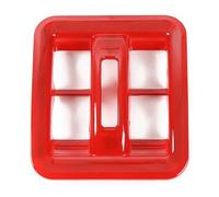 Molduras interiores coche Para Jeep Para Wrangler JK 2011-2017 Interior Del Coche ABS Ventana Interruptor Decoración Pegatinas Molduras Marcos Cubierta Accesorios Coche(Red)