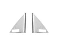 Molduras interiores coche Para Mazda CX60 90 CX-90 CX80 CX-80 2024 2025 Puerta Delantera Interior Altavoz Ventana Un Pilar Cubierta Embellecedora Accesorios Coche(Steel Silver)