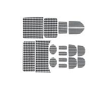 Molduras interiores coche Para Mini Para JCW Para Countryman U25 Alfombrilla Antideslizante Consola Central Sup Pad Compartimento Almacenamiento Puerta Accesorios Coche(Black Bird Grid)