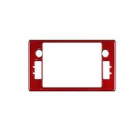 Molduras interiores coche Para Toyota GR86 2021-2024 Cubierta Panel Navegación Accesorios Ajuste Interior Pegatina Fibra Carbono Suave Real Accesorios Coche(Red)