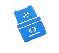 Molduras interiores Compatible Con A6 C7 2012 2013 2014 2015Pegatina Para Botón De Freno Estacionamiento Electrónico(2012-2018 Blue)