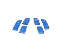 Molduras interiores Compatible Con BMW Serie 1 3 E90 E92 E93 M3 E81 E82 E87 E88 X1 E84 Cubierta Del Interruptor Botón M Volante Coche(B Model Blue)