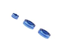 Molduras interiores Control Central De Aire Acondicionado De Coche/espejo Retrovisor, Perilla De Ajuste, Anillo Embellecedor Para Hilux 2015-2021, Accesorios Para Automóviles(Azul)