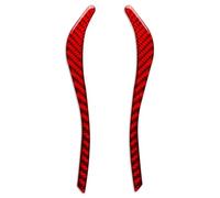 Molduras interiores de coche 2 Tiras Decorativas De Fibra Carbono Para Volante Coche para Nissan para X-Trail para Rogue 2014-2021 Accesorios Interiores Interiores Coche(Rojo)