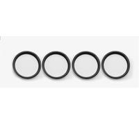 Molduras interiores de coche 4 Pegatinas Decorativas Salida Ventilación Del Aire Acondicionado Coche Para A3 S3 2013-2017/Q2 2017 Accesorios De Estilismo Para El Interiores Coche(Black Inner Ring)