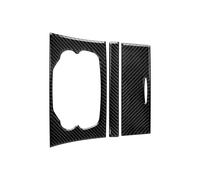 Molduras interiores de coche Adhesivo Interior De Fibra Carbono Para La Perilla Climatización Del Panel CD Consola Central Coche, Para Chrysler 300 2011-2023(BLACK 2015-2023)