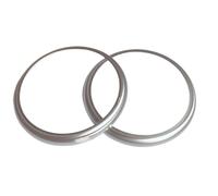 Molduras interiores de coche Anillo De Salida Aire Acondicionado Cubierta Ventilación Pegatinas Decorativas Para Subaru Para BRZ Para Toyota 86 GT86 Interiores Coche(Plata)