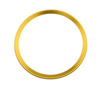 Molduras interiores de coche Cubierta Decorativa Para Volante Con Aros Centrales Para A3 A4 A6 A6L Q3 Q5 B9 2017 2018 Diseño Circular pegatinas de coche(Gold)