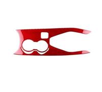 Molduras interiores de coche Embellecedor De Copa Agua Para Palanca Cambios Versión EPB/freno Mano para Ford para Mustang GT para Dark Horse para EcoBoost 2024 2025 Decorativo Interior(Tyep 2 Red)