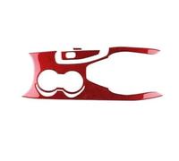 Molduras interiores de coche Embellecedor De Copa Agua Para Palanca Cambios Versión EPB/freno Mano para Ford para Mustang GT para Dark Horse para EcoBoost 2024 2025 Decorativo Interior(Tyep 1 Red)