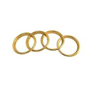 Molduras interiores de coche Embellecedor De Salida Aire Acondicionado Consola Central Cubierta Anillo Interior Para A3 8V S3 2014-2019 Sportback Sedán Diseño Interiores Coche(Gold)