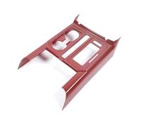 Molduras interiores de coche Embellecedor Interior Para Panel De Cambio De Marchas Y Portavasos De Para Ford F150 2015 En Adelante(Carbon Fiber Red)