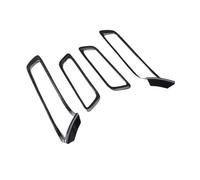 Molduras interiores de coche Molduras Para El Marco De La Manija Interior De La Puerta Para Ford Para Explorer 2016-2018(Carbon Fiber Black)